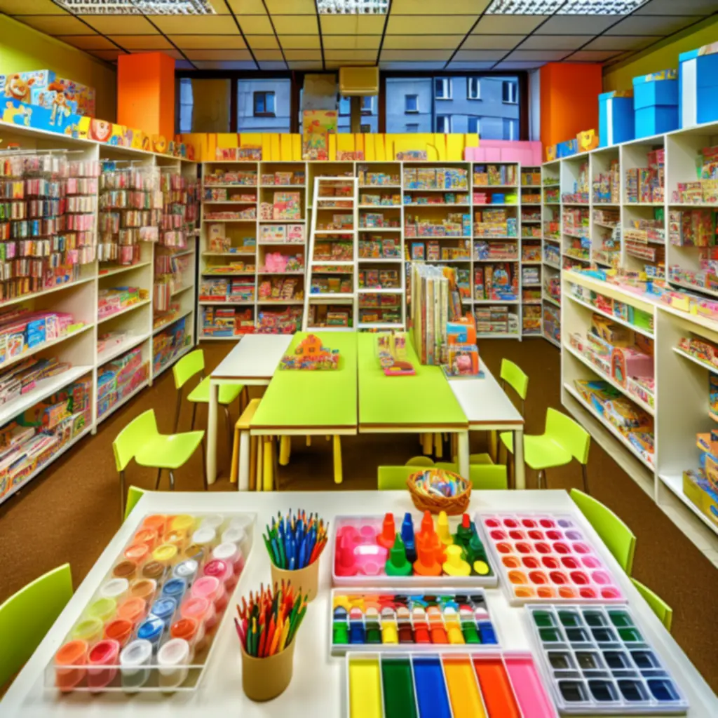 Kolorowe kreatywne zabawki i zestawy plastyczne dla dzieci