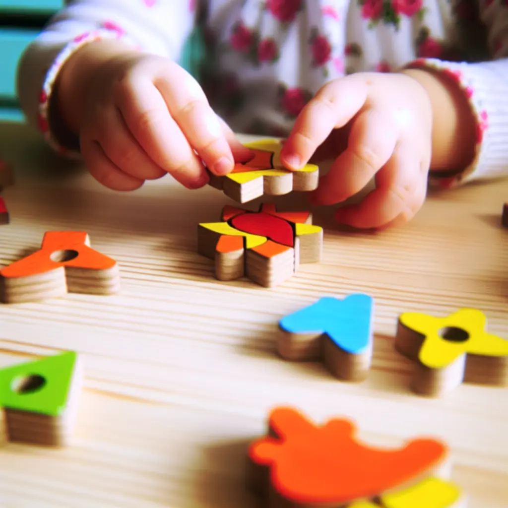 Drewniana zabawka edukacyjna dla dzieci